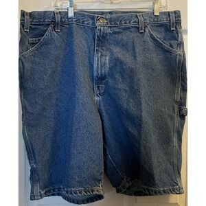 Dickies 100% Cotton Men's Denim Cargo Carpenter Shorts Size 40